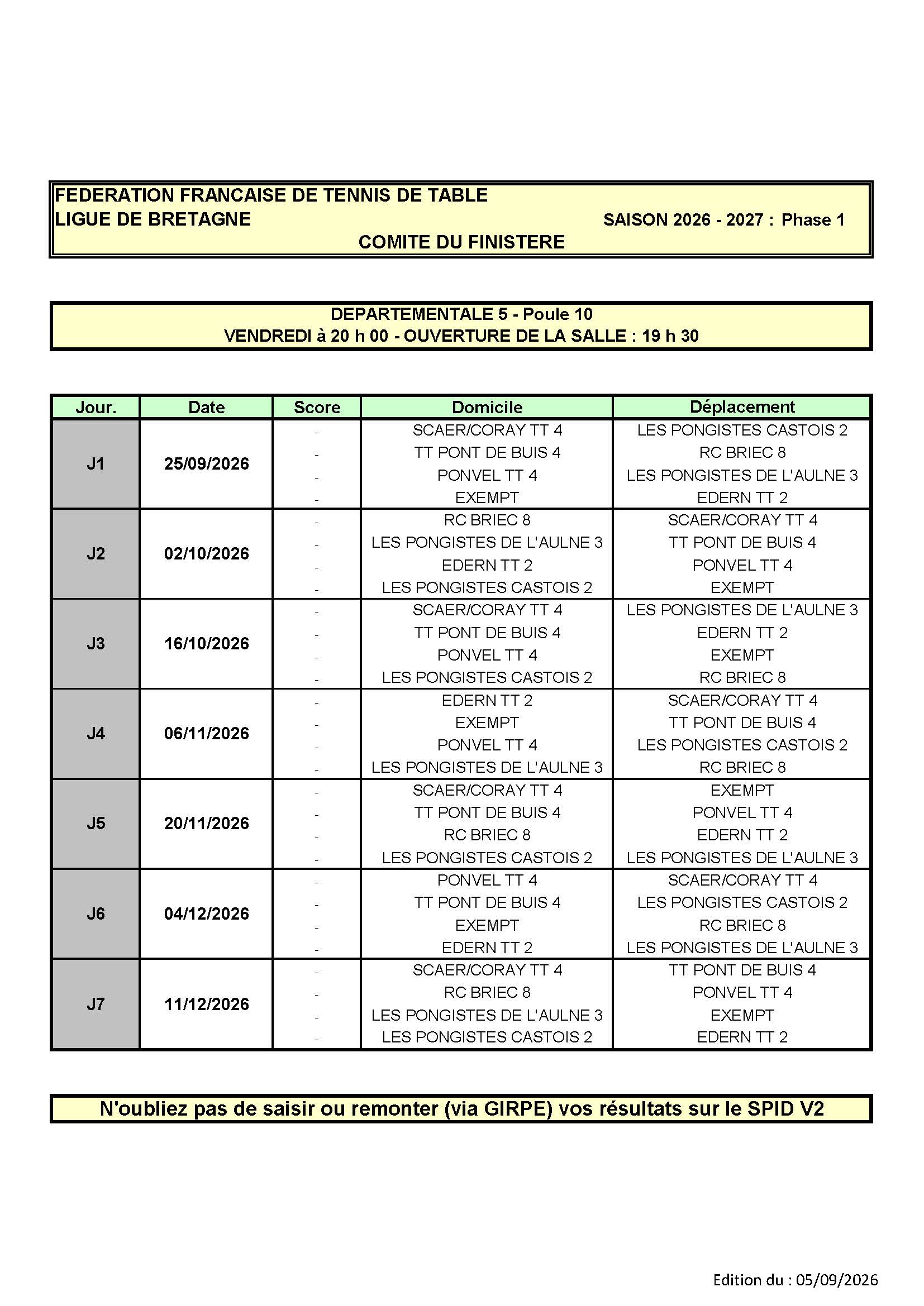 Calendar